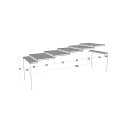 Diago Premium Concrete grå spisebord med udtræk 90x40-300cm konsolbord Valgfri