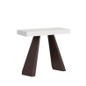 Diamante hvid asketræ spisebord med udtræk 90x40-300 cm træ konsolbord Tilbud