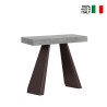 Diamante Concrete grå spisebord med udtræk 90x40-300 cm træ konsolbord På Tilbud
