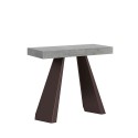 Diamante Concrete grå spisebord med udtræk 90x40-300 cm træ konsolbord Tilbud