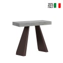 Diamante Premium Concrete grå spisebord med udtræk 90x40-300 cm træ På Tilbud