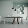 Diamante Premium Concrete grå spisebord med udtræk 90x40-300 cm træ Udsalg