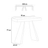 Diamante Premium Fir spisebord med udtræk 90x40-300 cm træ konsolbord Rabatter
