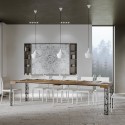 Ghibli Noix valnødde spisebord med udtræk 90x40-300 cm træ konsolbord Udsalg
