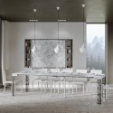 Ghibli Marble marmor spisebord med udtræk 90x40-300 cm træ konsolbord Rabatter