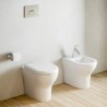 Zentrum VitrA toiletkumme gulvmonteret vægafløb til indbygningscisterne På Tilbud