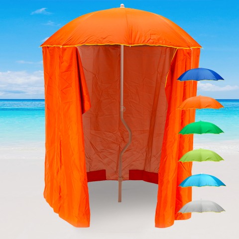 Zeus GiraFacile strand parasol 200cm med aftageligt læsejl UV-beskyttende