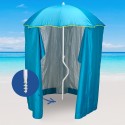 Zeus GiraFacile strand parasol 200cm med aftageligt læsejl UV-beskyttende Mål