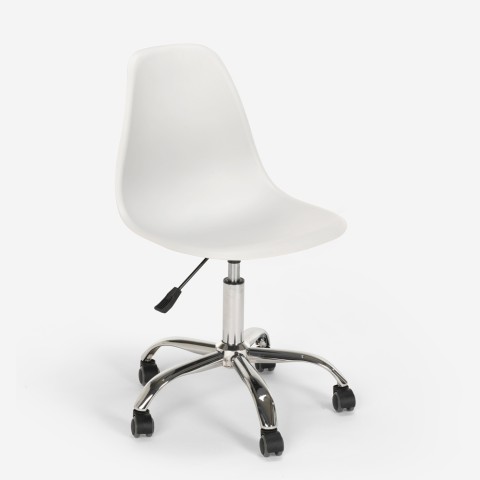 Drejestol højdejusterbar kontor hjul design Wooden Roll Light