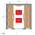 Spectra 5 4 personer infrarød sauna saunaovn lysterapi 200x185x200 cm Egenskaber