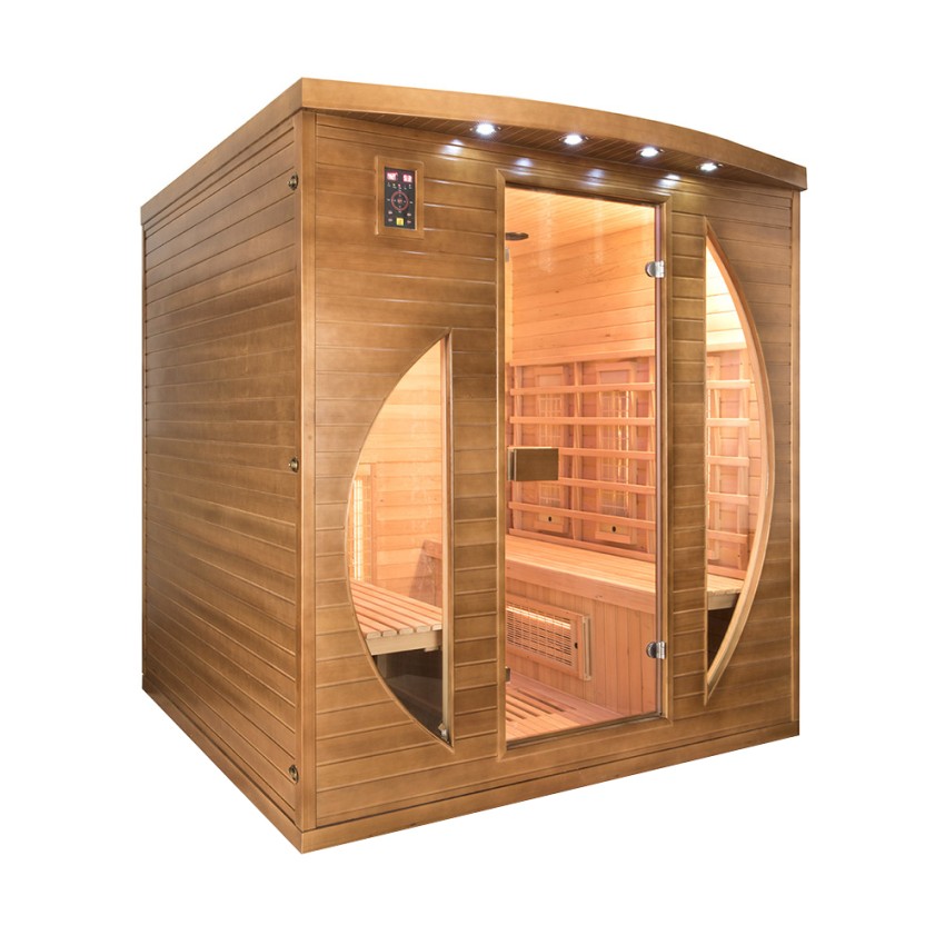 Spectra 5 4 personer infrarød sauna saunaovn lysterapi 200x185x200 cm Kampagne