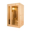Zen 2 personer sauna 120x110x190 cm med saunaovn 3500 w og tilbehør Tilbud
