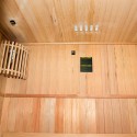 Zen 2 personer sauna 120x110x190 cm med saunaovn 3500 w og tilbehør Rabatter
