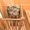 Zen 2 personer sauna 120x110x190 cm med saunaovn 3500 w og tilbehør Mængderabat