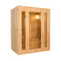 Zen 3 personer sauna 153x110x190 cm med saunaovn 4500 w og tilbehør Kampagne