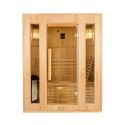 Zen 3 personer sauna 153x110x190 cm med saunaovn 4500 w og tilbehør Tilbud