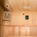 Zen 3 personer sauna 153x110x190 cm med saunaovn 4500 w og tilbehør Rabatter