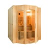 Zen 4 personer sauna 198x174x200 cm med saunaovn 6000 w og tilbehør Udsalg