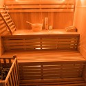 Zen 4 personer sauna 198x174x200 cm med saunaovn 6000 w og tilbehør Rabatter