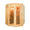 Zen 4 personer sauna 198x174x200 cm med saunaovn 8000 w og tilbehør På Tilbud