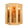 Zen 4 personer sauna 198x174x200 cm med saunaovn 8000 w og tilbehør Kampagne