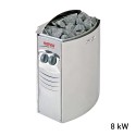 Zen 4 personer sauna 198x174x200 cm med saunaovn 8000 w og tilbehør Udvalg