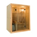 Sense 3 personer sauna 153x110x190 cm med saunaovn 4500 w og tilbehør Kampagne