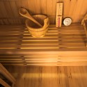 Sense 3 personer sauna 153x110x190 cm med saunaovn 4500 w og tilbehør Rabatter