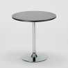 Cosmopolitan sort cafebord sæt: 2 Gruvyer farvet stole og 70cm rundt bord 