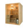 Sense 4 personer sauna 150x150x200 cm med saunaovn 6000 w og tilbehør Tilbud