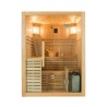 Sense 4 personer sauna 150x150x200 cm med saunaovn 6000 w og tilbehør På Tilbud