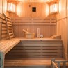Sense 4 personer sauna 150x150x200 cm med saunaovn 6000 w og tilbehør Rabatter