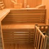Sense 4 personer sauna 150x150x200 cm med saunaovn 6000 w og tilbehør Udvalg