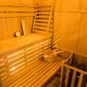 Sense 4 personer sauna 150x150x200 cm med saunaovn 6000 w og tilbehør Mængderabat
