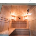 Sense 4 personer sauna 150x150x200 cm med saunaovn 6000 w og tilbehør Valgfri