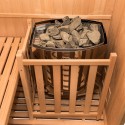 Sense 4 personer sauna 150x150x200 cm med saunaovn 6000 w og tilbehør Model