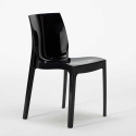 Cosmopolitan sort cafebord sæt: 2 Ice farvet stole og 70cm rundt bord 