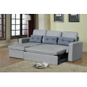 Smeraldo 3 personer chaiselong sofa sovesofa microfiber med opbevaring Billig