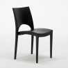 Aia sort havebord sæt: 2 Paris farvet stole og 70cm kvadratisk bord 