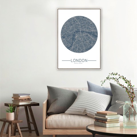 Unika 0006 kunst plakat 50x70 cm til hjemmet stuen køkkenet London Kampagne