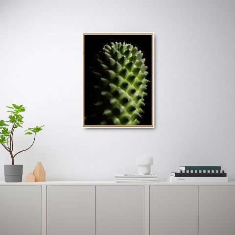 Print billede fotografering plante blomst kaktus ramme 30x40cm Unika 0061