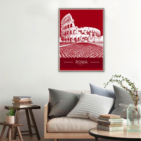 Unika 0067 kunst plakat 50x70 cm til hjemmet stuen køkkenet Rom Kampagne