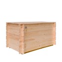 Giove hyndeboks 130x60x54 cm udendørs opbevaringskasse træ opbevaring Rabatter