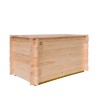 Giove hyndeboks 130x60x54 cm udendørs opbevaringskasse træ opbevaring Rabatter