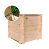 Gaia hyndeboks 60x60x54 cm udendørs opbevaringskasse træ opbevaring Tilbud