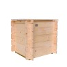 Gaia hyndeboks 60x60x54 cm udendørs opbevaringskasse træ opbevaring Udsalg