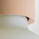Ila Pendel loftlampe 15 cm cylinderformet beton farverig til stuen 