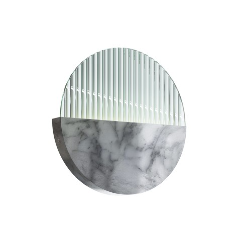 Jupiter Maytoni 30 cm rund væglampe LED marmor effekt til stue køkken