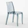 Silver hvid cafebord sæt: 2 Cristal light gennemsigtig stole og 70cm rundt bord Omkostninger