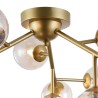 Dallas Maytoni gylden moderne loftslampe glas kugle stue soveværelse Tilbud